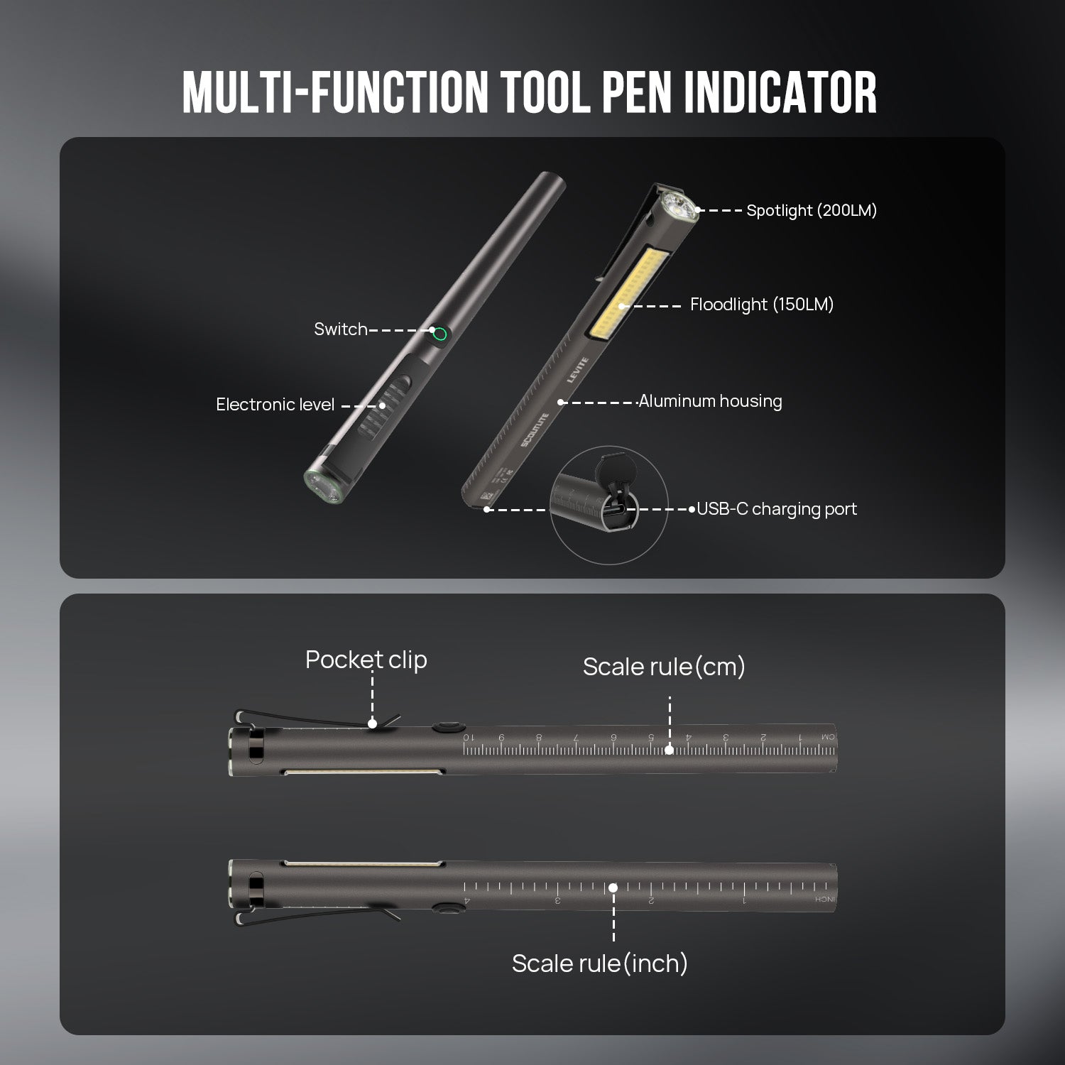 Levite Versatile Pen Light