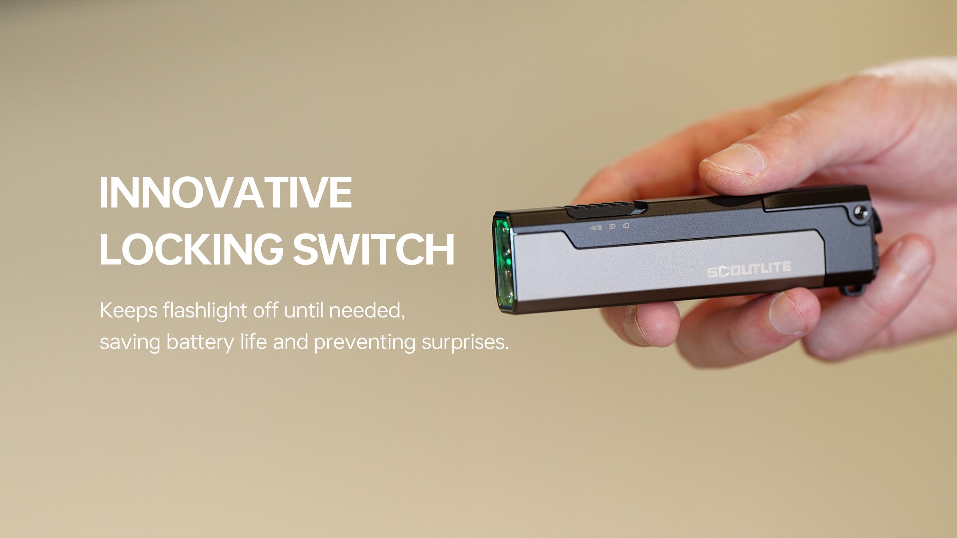 Innovative locking switch on the Vario 2000 body